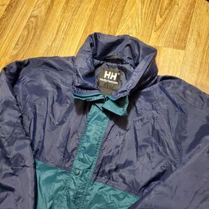 Vintage Helly Hansen Jacket Adult Medium Helly-Tech Waterproof Hooded Packable